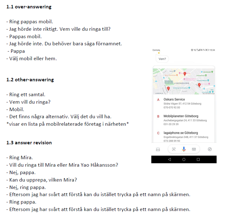 Resultat av labb med Google Assistant